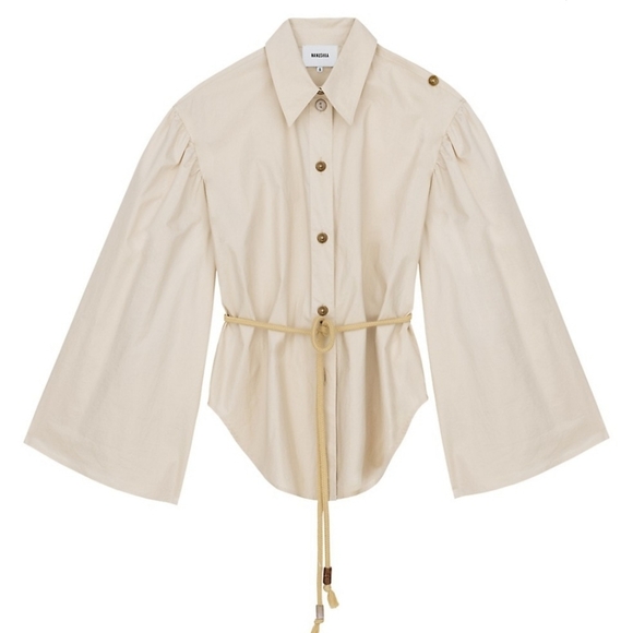 🎶Host Pick🎵Nanushka Peasant Style Mediterranean Blouse - Picture 1 of 14